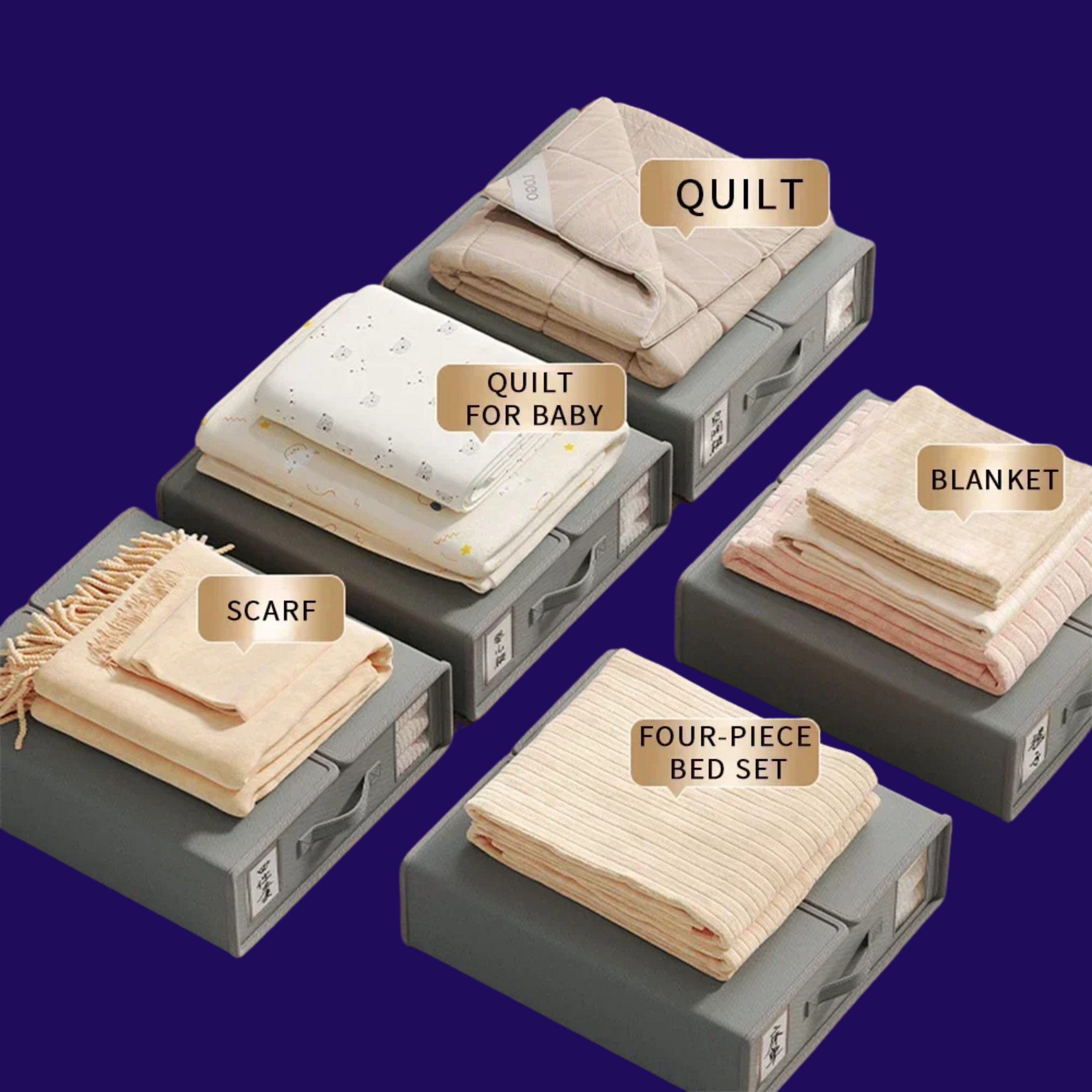 קופסת אחסון למצעים