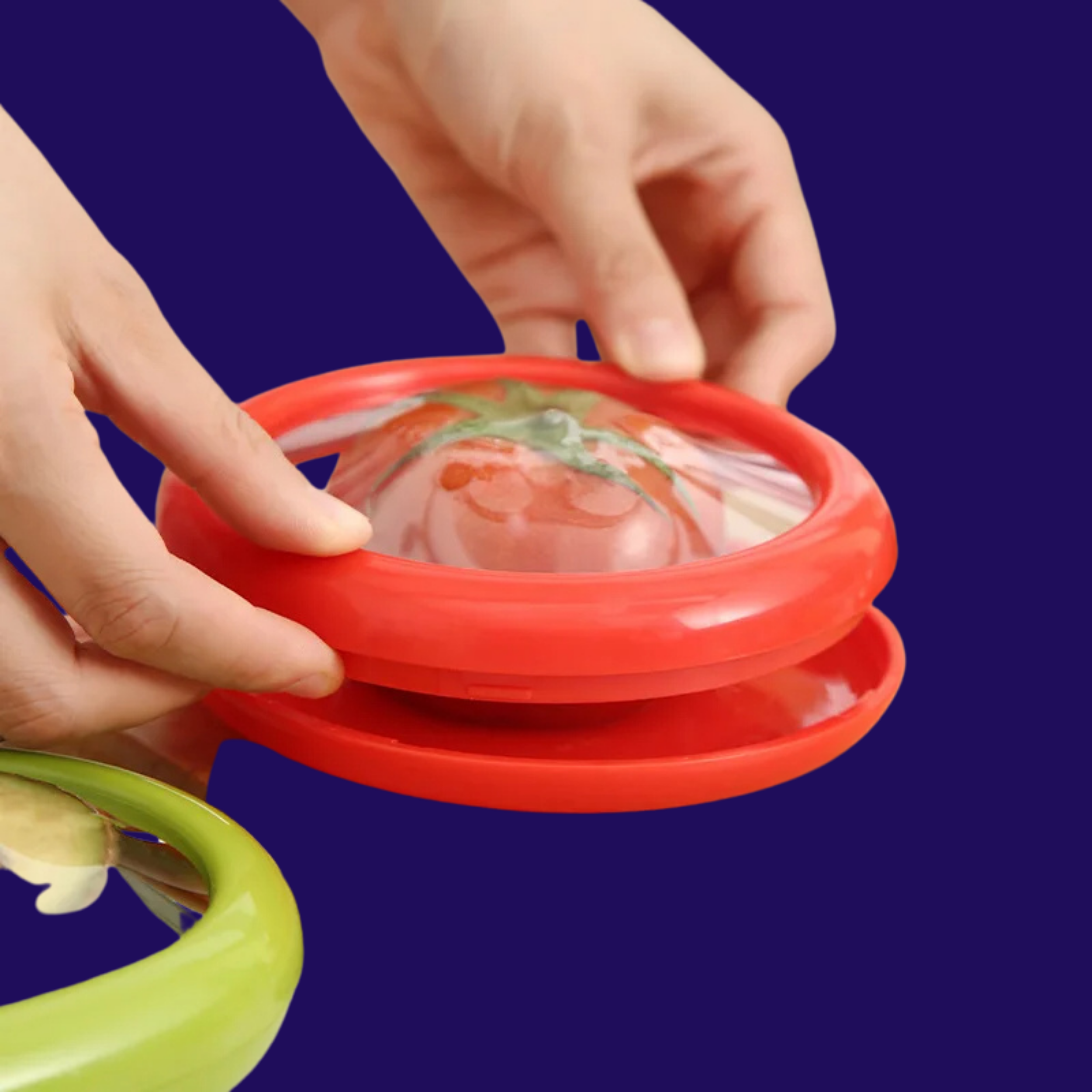 סט מיכל אחסון אטום לפירות וירקות